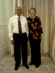 H. E. President Zuma and Judith Todd